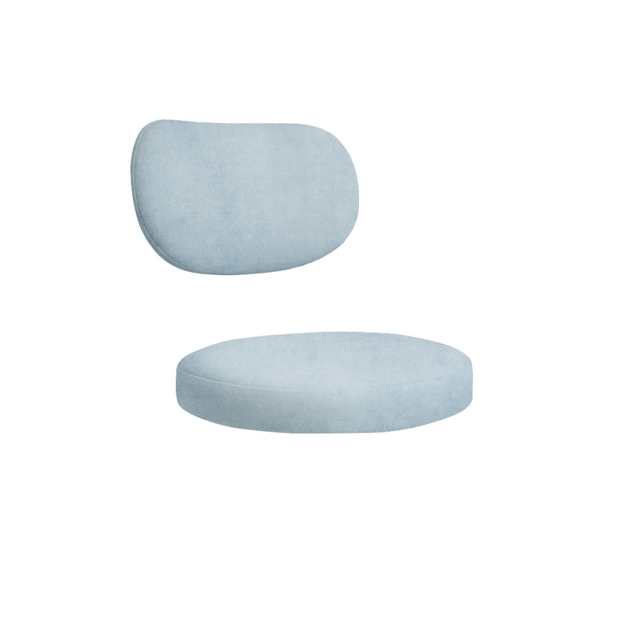 Набор подушек для стула "Марсель" аквамарин бархат