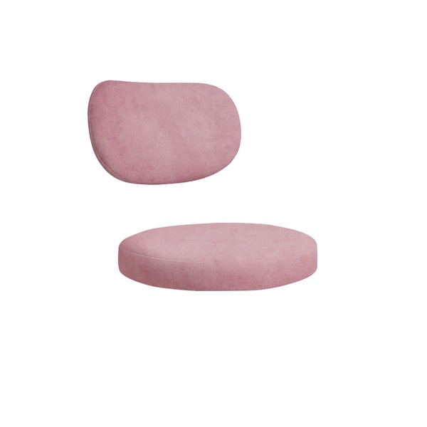 Набор подушек для стула "Марсель" розовая сакура бархат