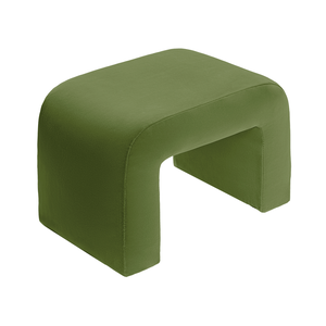 Чехол пуфик "Боу" мини зеленый чай бархат