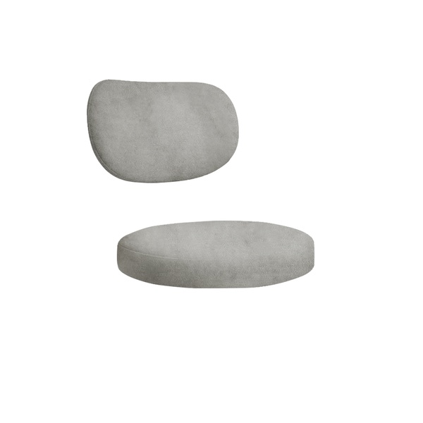 Набор подушек для стула "Марсель" серый бархат