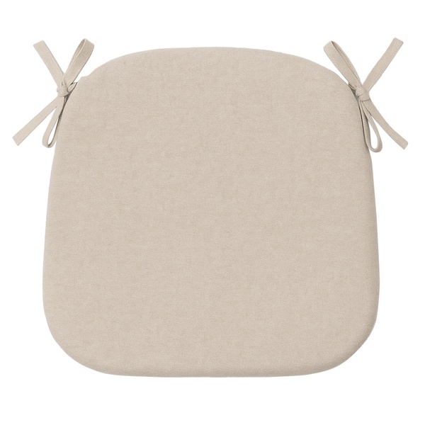 Подушка для стула "Кроссбэк" мягкая овсяное молоко
