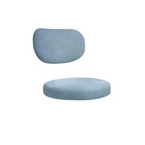 Набор подушек для стула "Марсель" голубой сапфир бархат