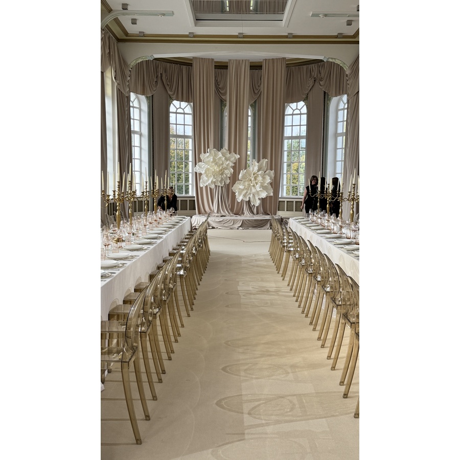 Банкетный стол "Вольф" прямоугольный белый 240 - Фото миниатюра 4