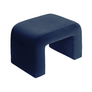 Чехол пуфик "Боу" мини | темная ночь бархат