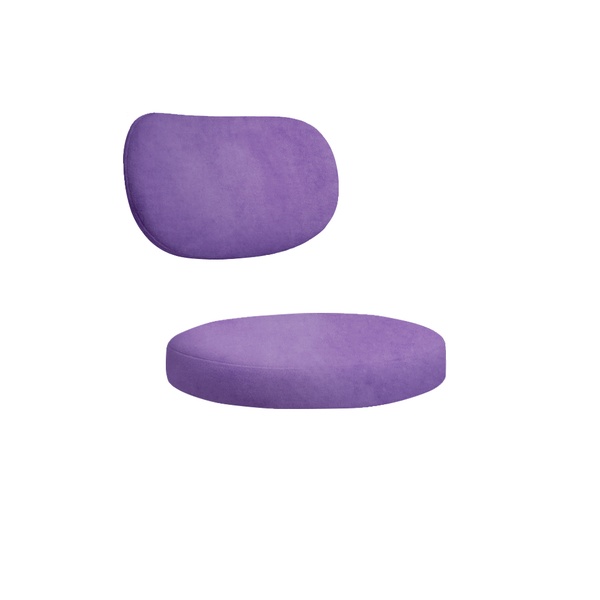 Набор подушек для стула "Марсель" фиолетовый люпин бархат