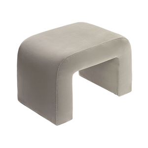 Чехол пуфик "Боу" мини кокосовый раф бархат