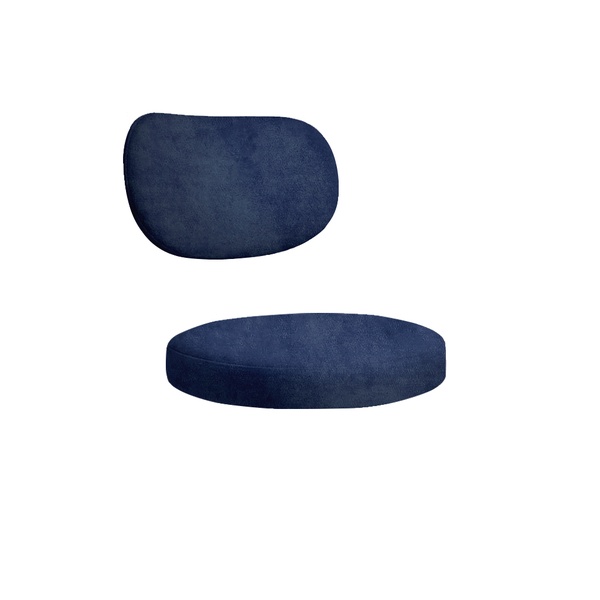 Набор подушек для стула "Марсель" темная ночь бархат