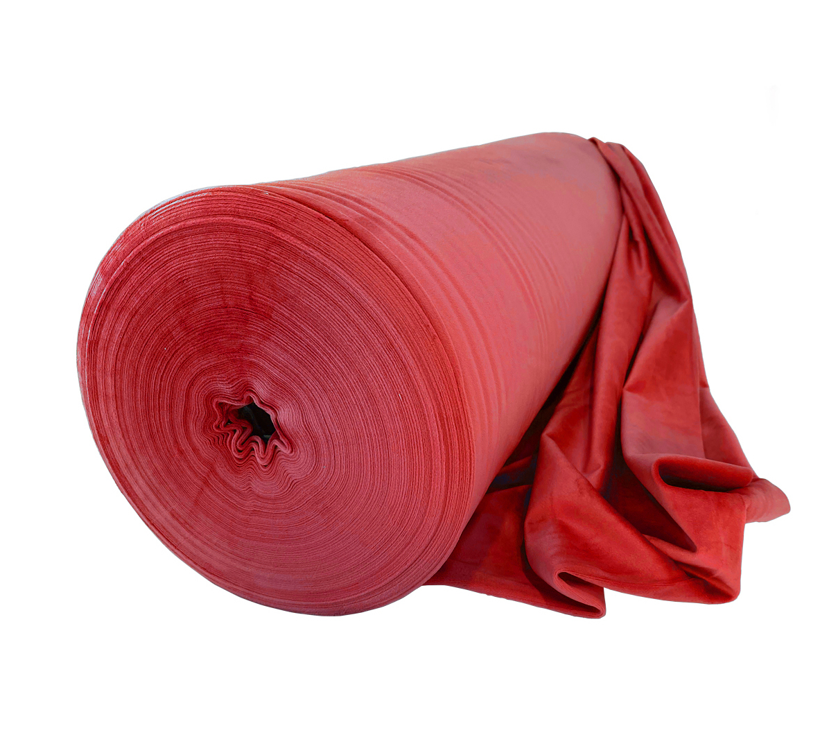 Рулон бархата красный дракон - Фото миниатюра 1