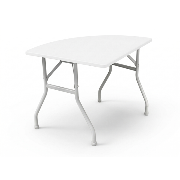 Банкетный стол "Вольф" змейка половинка белый