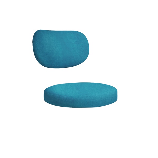 Набор подушек для стула "Марсель" тихий океан бархат