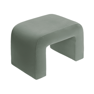 Чехол пуфик "Боу" мини | шалфей бархат