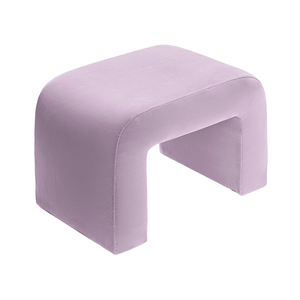Чехол пуфик "Боу" мини сиреневая дымка бархат