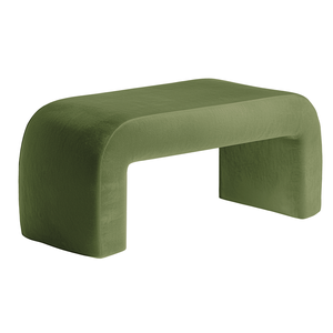 Чехол пуфик "Боу" макс зеленый чай бархат