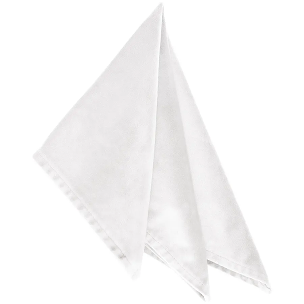 Салфетка бархатная "Бета" ледяной белый