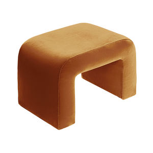 Чехол пуфик "Боу" мини рыжая лиса бархат