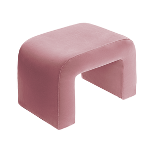 Чехол пуфик "Боу" мини розовая сакура бархат