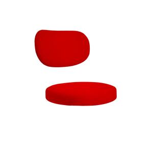 Набор подушек для стула "Марсель" красный дракон бархат