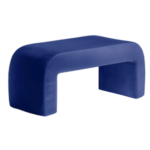 Чехол пуфик "Боу" макс синий Ван Гога бархат