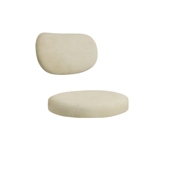 Набор подушек для стула "Марсель" миндальный латте бархат