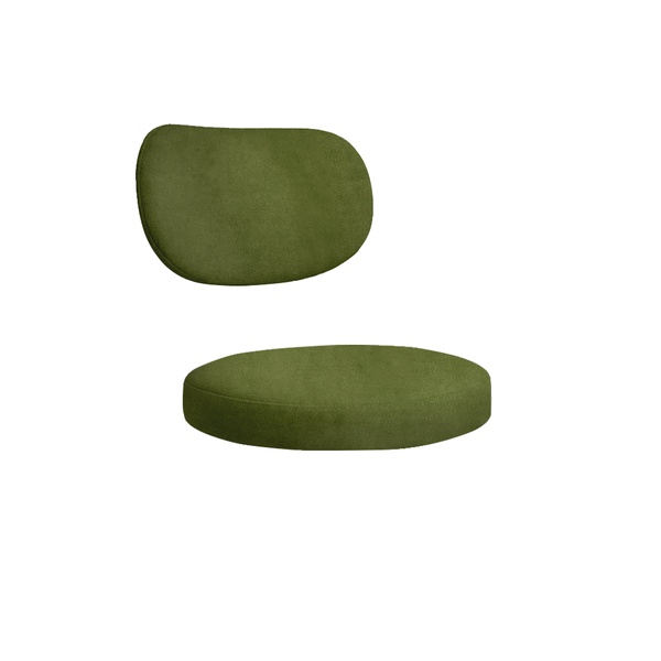 Набор подушек для стула "Марсель" зеленый чай бархат