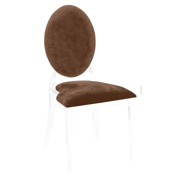 Чехол 2 шт. к стулу Вашингтон, горький шоколад бархат 