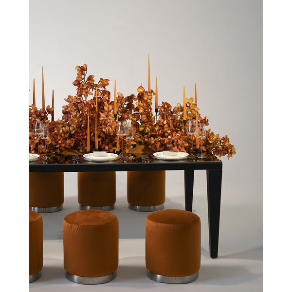 Стол черный «Нора» матовый с зеркальной столешницей - Фото 3