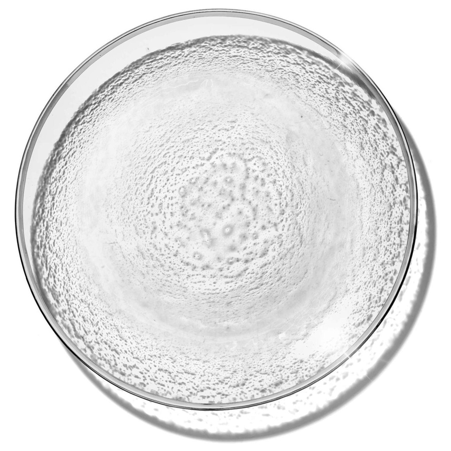 Подстановочная тарелка «Анитра» прозрачная с серебряной каймой - Фото основное 1