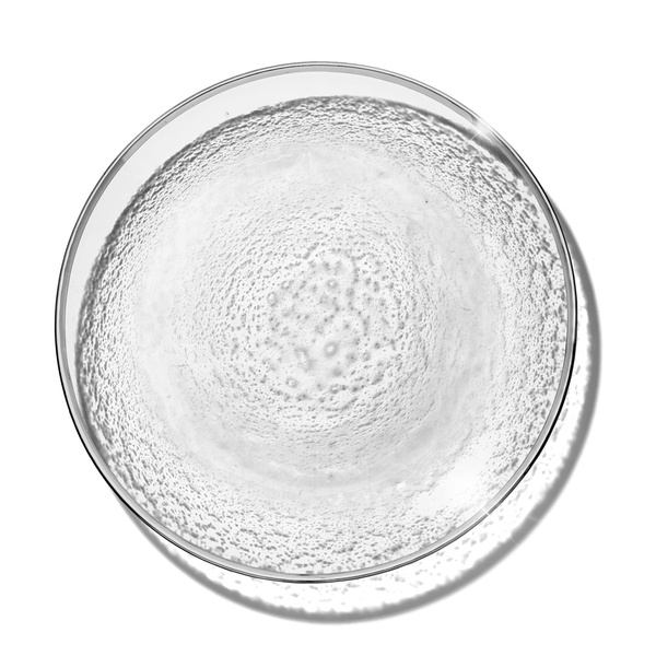 Обеденная тарелка «Анитра» прозрачная с серебряной каймой  - Фото 1