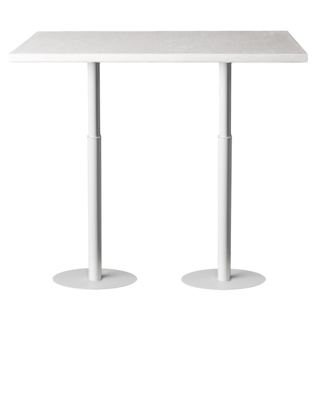 Стол коктейльный Twist Rectangle M, Milky way (телескопические ноги) - Фото основное 1