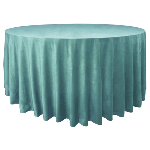Скатерть велюр, круглая, тиффани