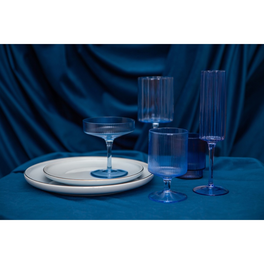 Скатерть велюр, прямоугольная, сапфировая XL - Фото миниатюра 2