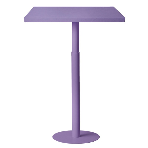 Стол коктейльный Twist Rectangle S, violet ice cream+pale orchid (телескопические ноги)  - Фото 1