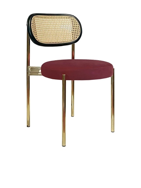 Стул Modern Gold, Black Rotango + Bordeaux  - Фото основное 1