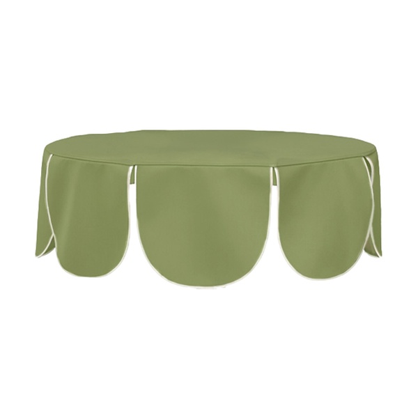 Шапочка "Yes, caap!" на коктейльный стол  Tavola, лесная поляна + белая строчка, велюр, 80см 