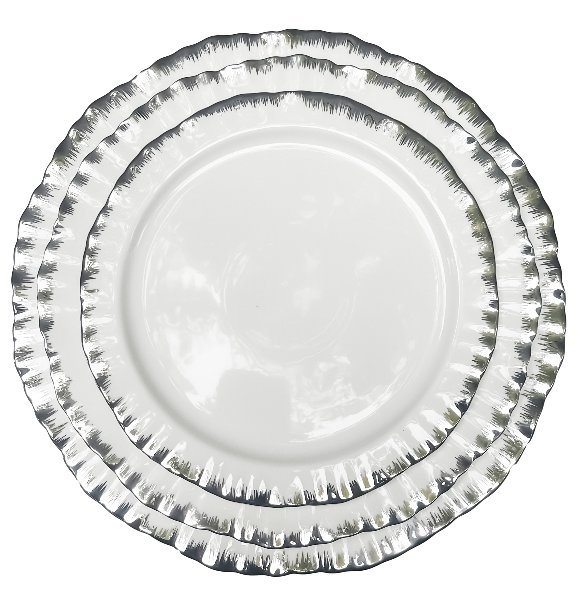 Сет порционных тарелок Sunflower Silver - Фото основное 1