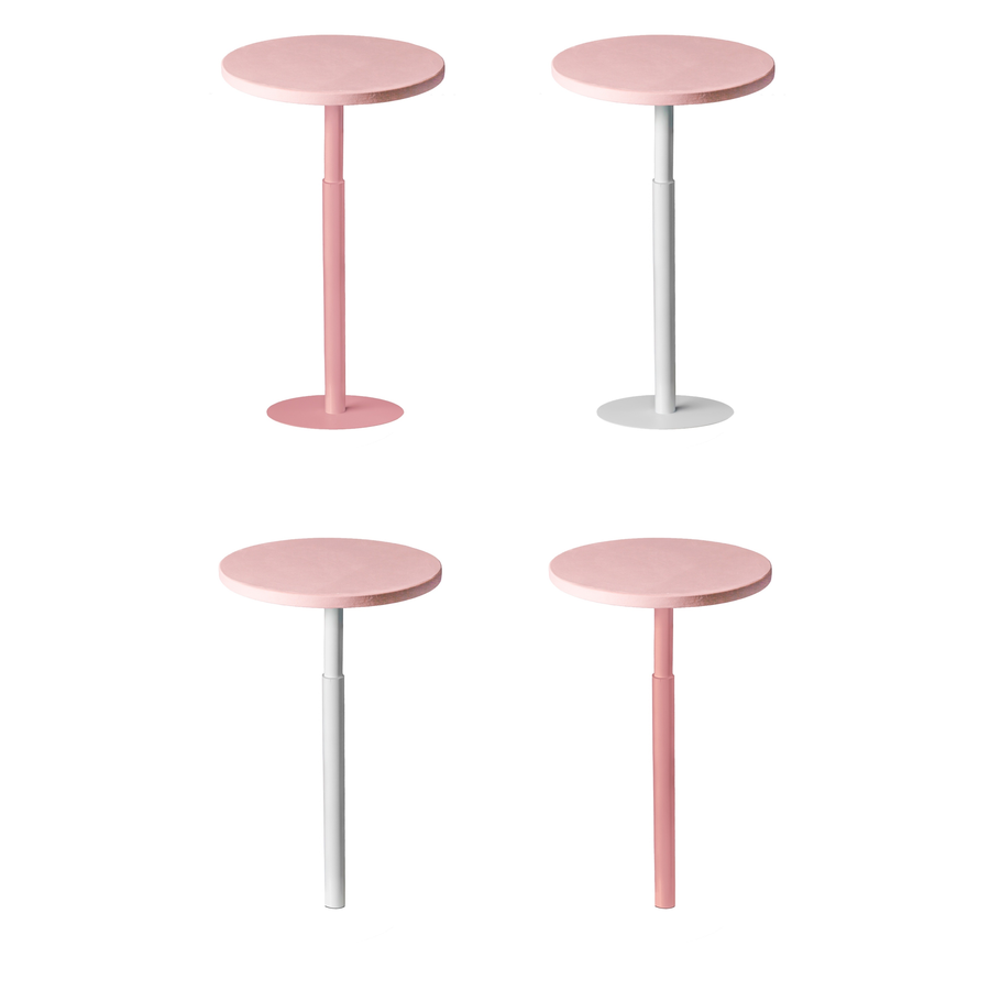 Стол коктейльный Twist Circle, Розовая помадка + светло-розовый - Фото миниатюра 2