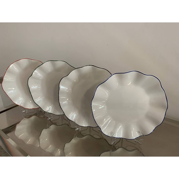 Порционная тарелка Lotus black rim M - Фото 4