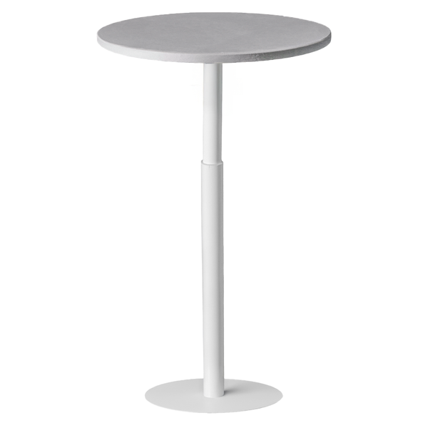 Стол коктейльный Twist Circle Light grey (телескопическая нога)