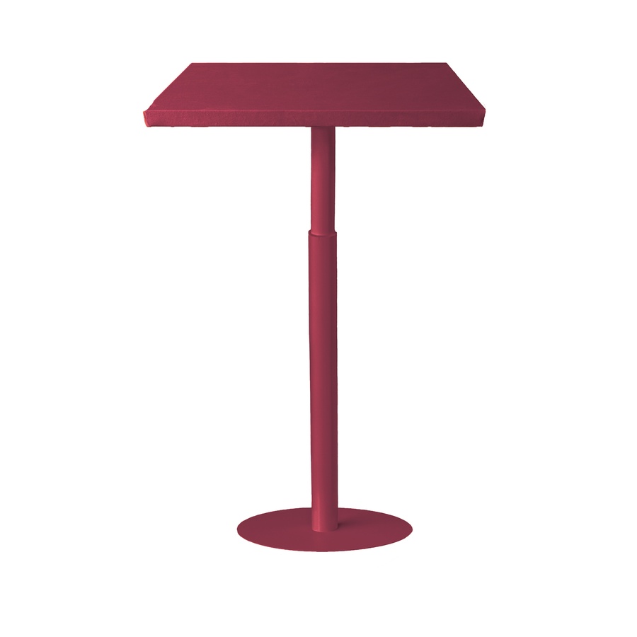 Стол коктейльный Twist Rectangle S, пьяная вишня (телескопическая нога) - Фото основное 1