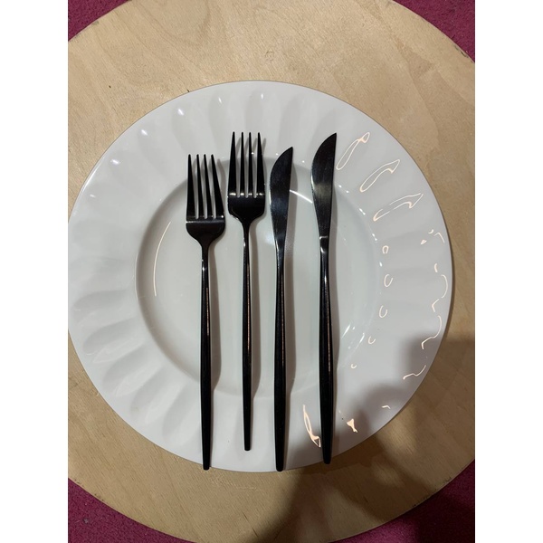 Столовые приборы Goa, черные, сет из 4 предметов - Фото 4