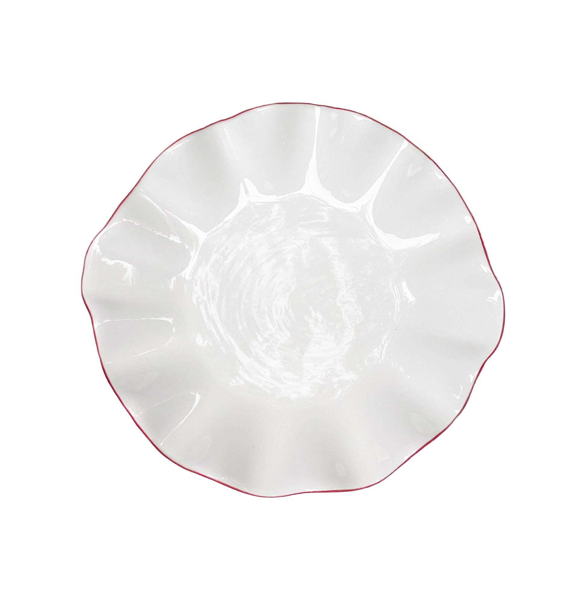 Порционная тарелка Lotus red rim S  - Фото основное 1