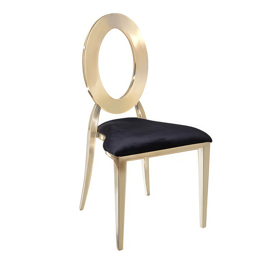 Стул «Element» золото, черный бархат - Фото основное 1