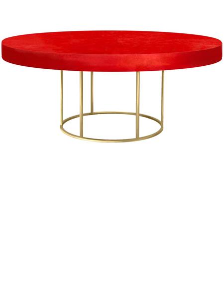 Стол Loft круглый Gold Светло-Алый - Фото основное 1