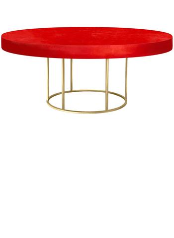 Стол Loft круглый Gold Светло-Алый - Фото основное 1