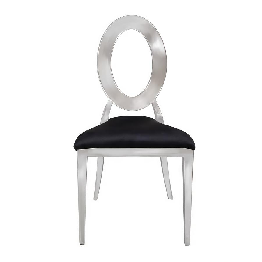 Стул «Element» серебро, черный бархат - Фото миниатюра 2