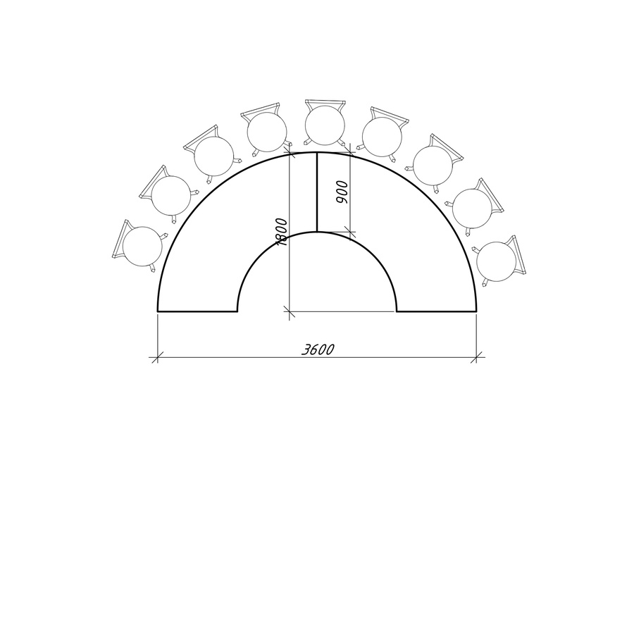 Стол "Orbit" под скатерть - Фото миниатюра 3