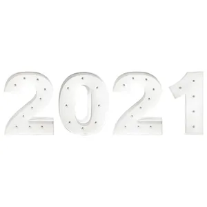Цифры-светильники «2021» белые