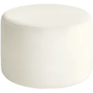 Чехол пуфик "Фуфик" миди жемчужный бархат