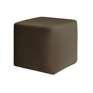 Чехол пуфик "Квадро" шоколадный бархат