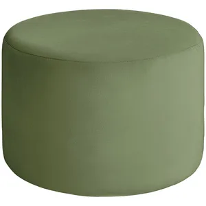 Чехол пуфик "Фуфик" миди светло-зеленый бархат